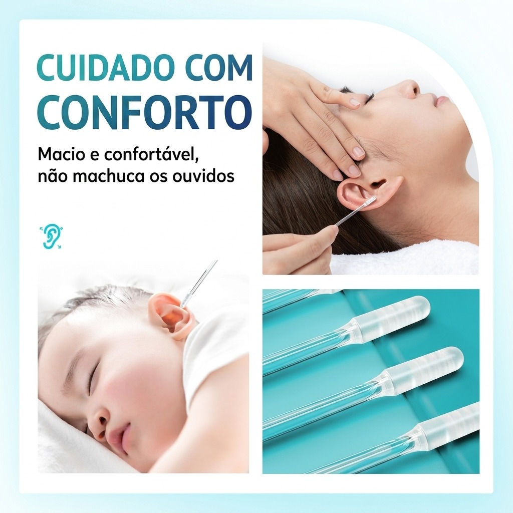 Ponta de borracha macia e arredondada