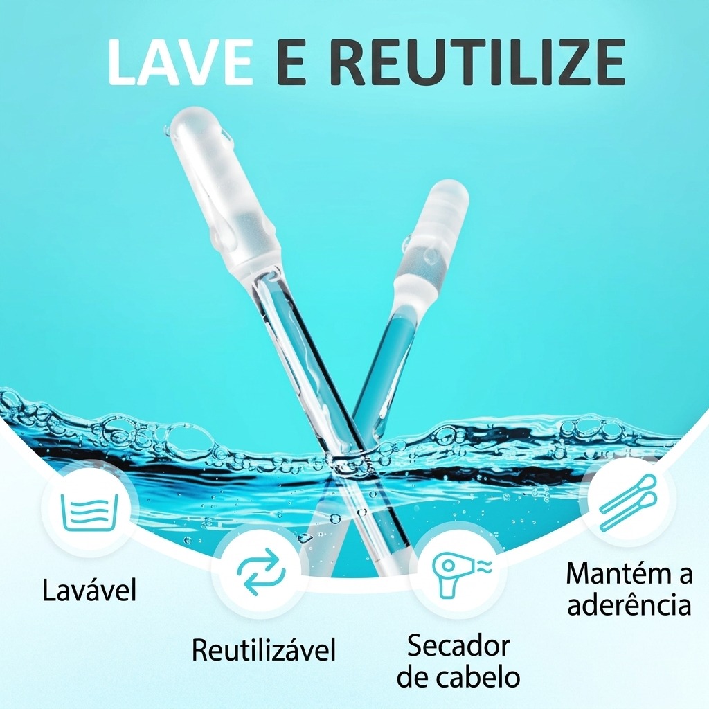 Lavar e reutilizar a haste